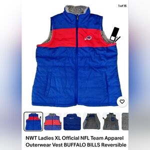 NFL Team Apparel Blue and Red Vest